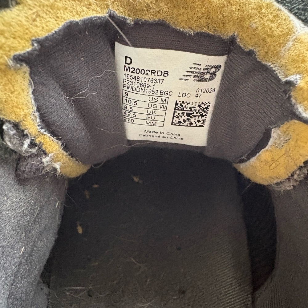 New Balance 2002R protection pack MEN Phantom Charcoal and Black Athletic Sz 9 - Picture 6 of 16